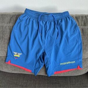 Marathon Authentic Ecuador National Soccer Team Blue Shorts Men’s Sz S - M